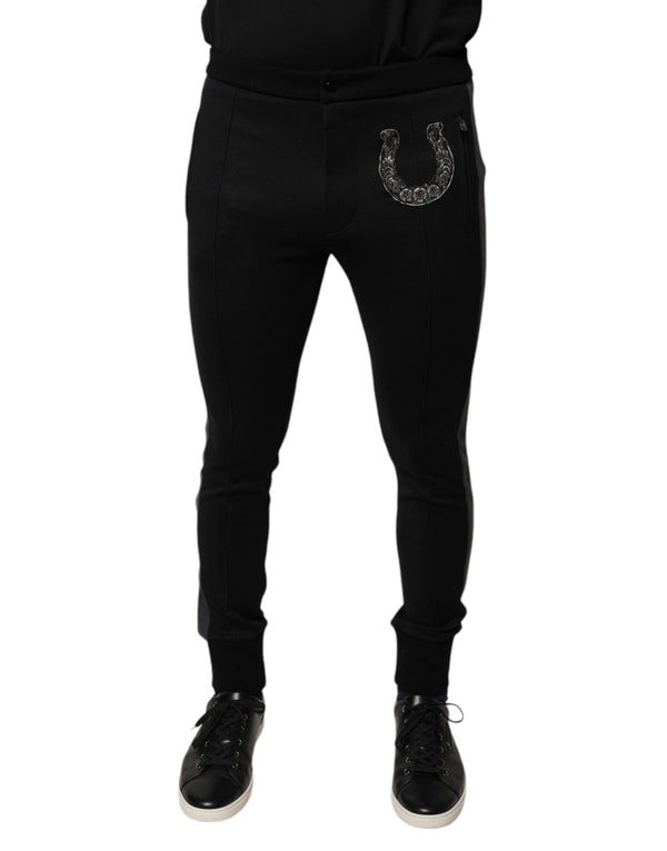 Dolce & Gabbana 46% Virgin Wool trousers in black