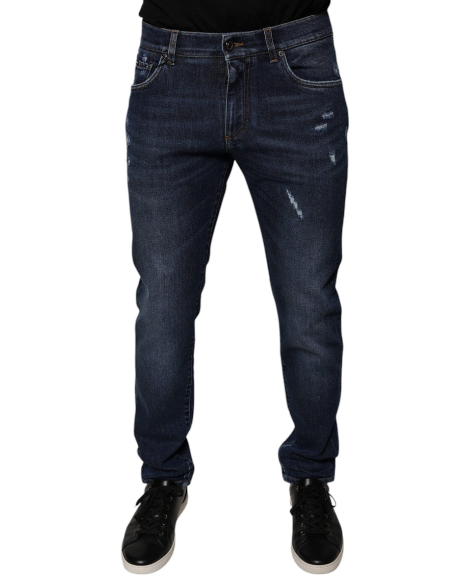Dolce & Gabbana 93% Cotton 5% Polyester 2% Elastane jeans in navy