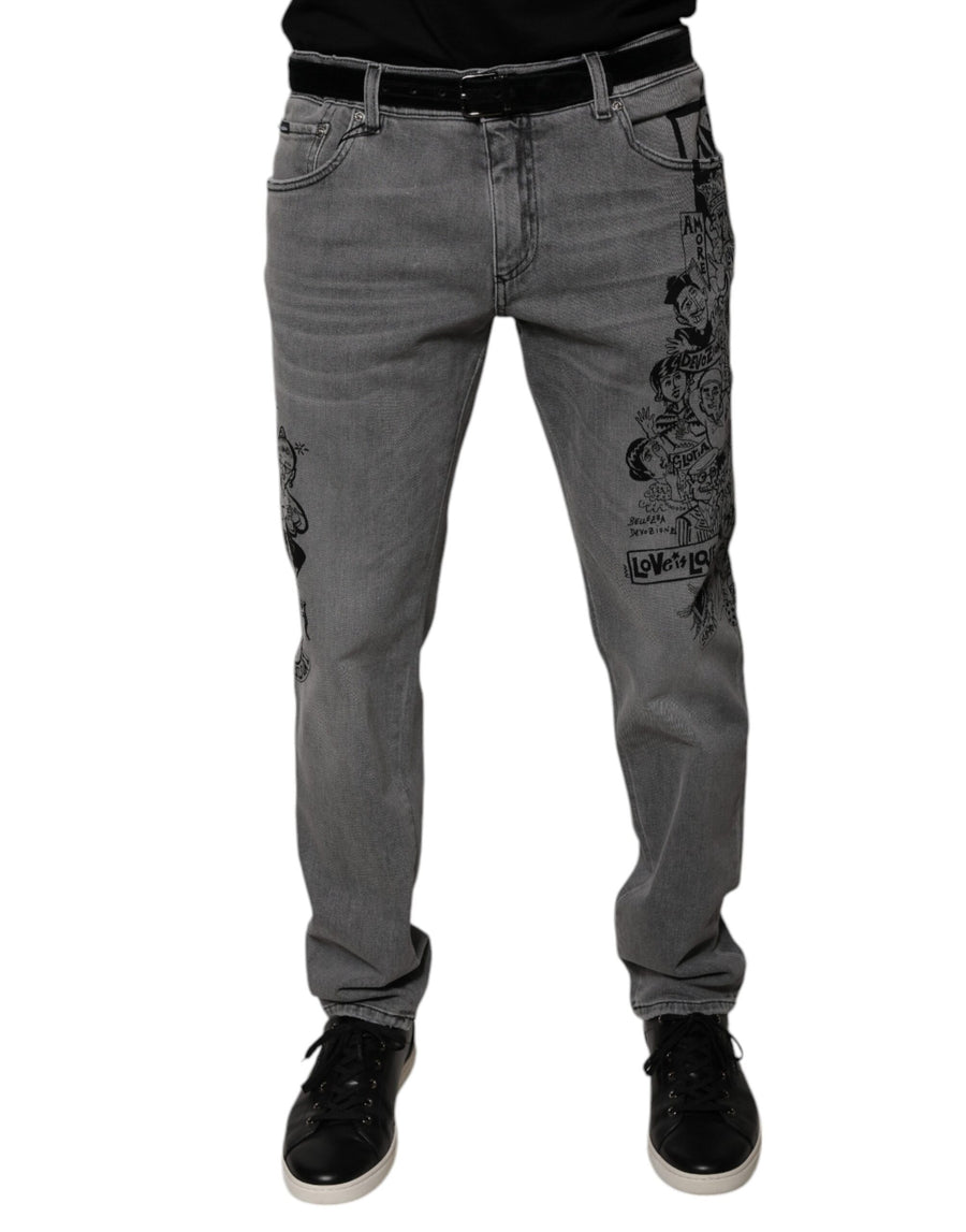 Dolce & Gabbana 98% Cotton 2% Elastane jeans in gray