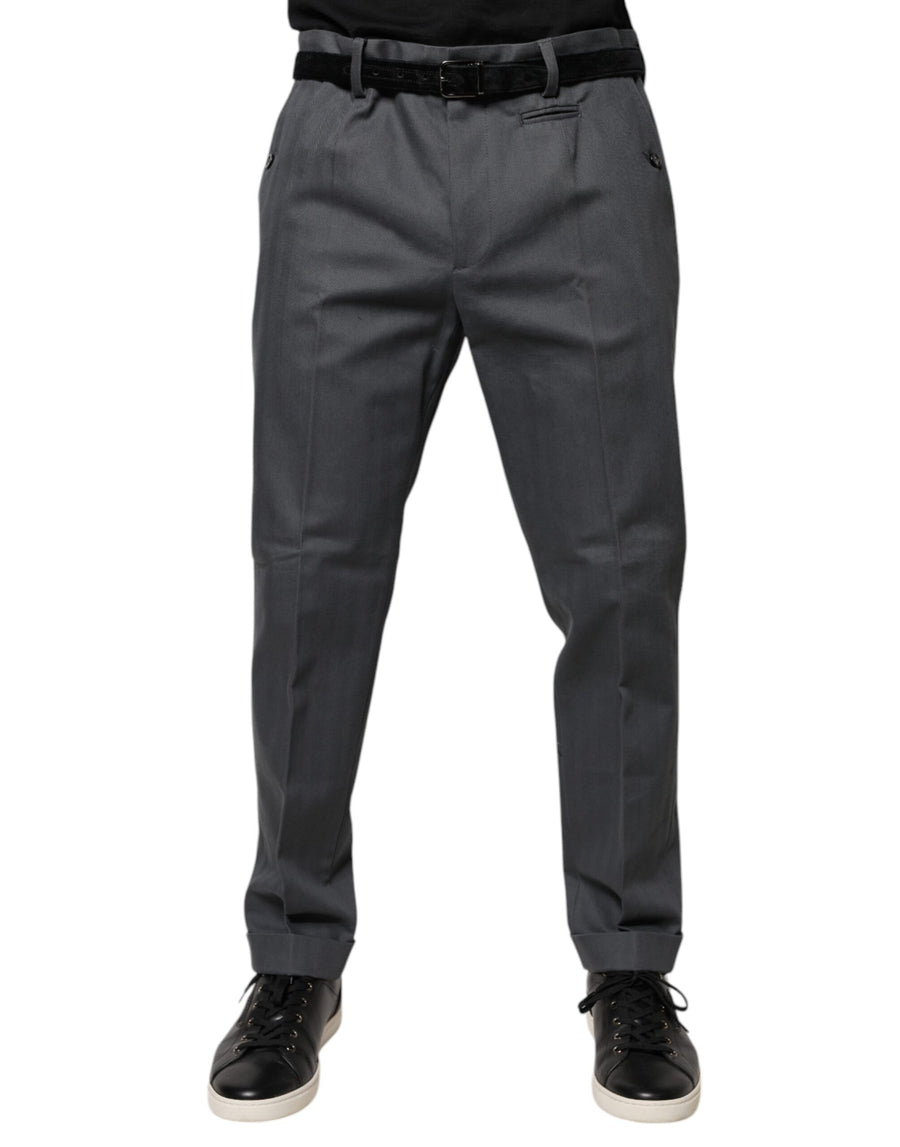 Dolce & Gabbana 98% Cotton 2% Elastane trousers in gray