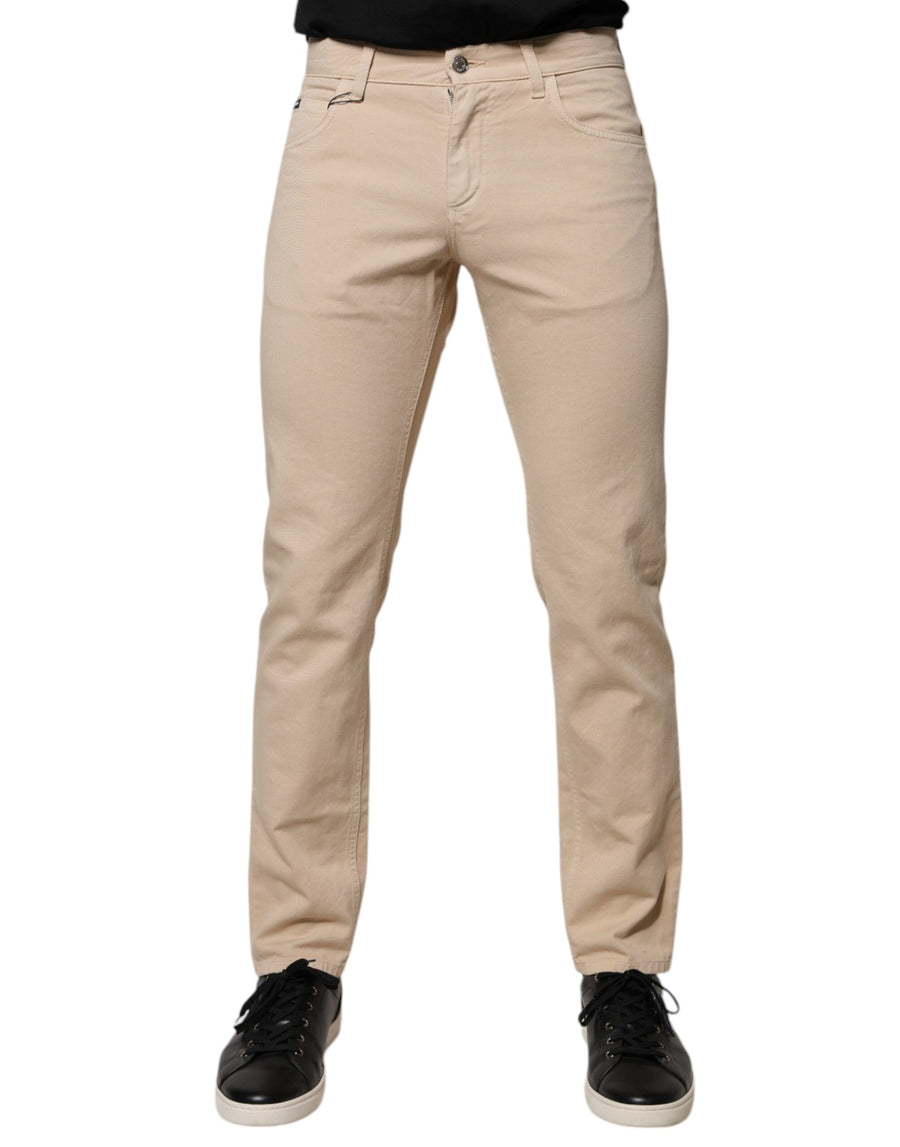 Dolce & Gabbana 100% Cotton jeans in beige