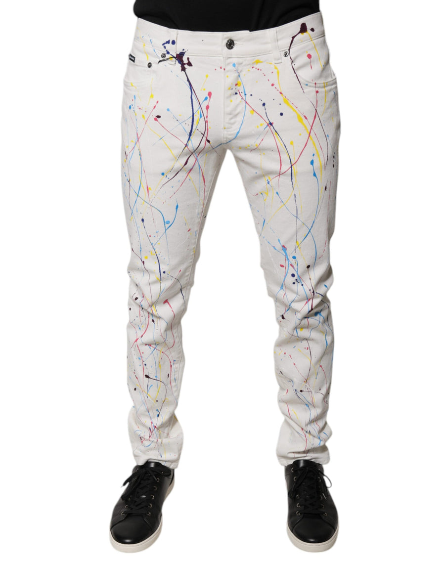 Dolce & Gabbana 98% Cotton jeans in white