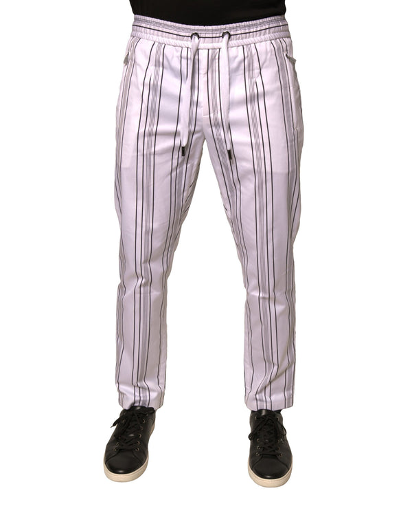 Dolce & Gabbana 58% Cotton trousers in white