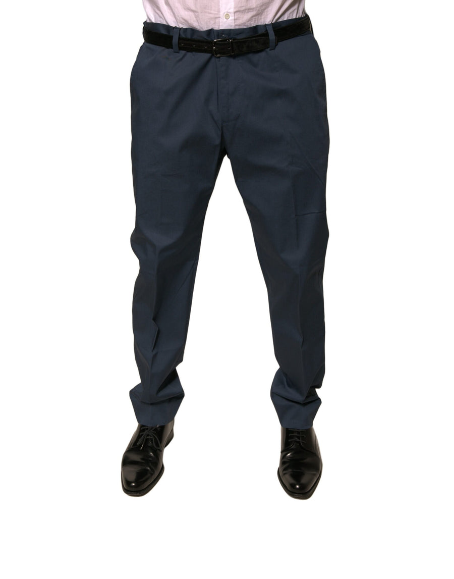 Dolce & Gabbana 97% Cotton trousers in navy
