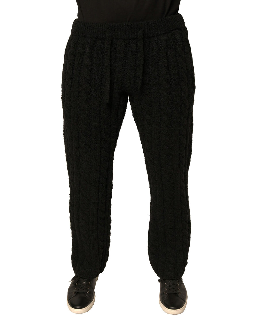 Dolce & Gabbana 70% Virgin Wool trousers in black