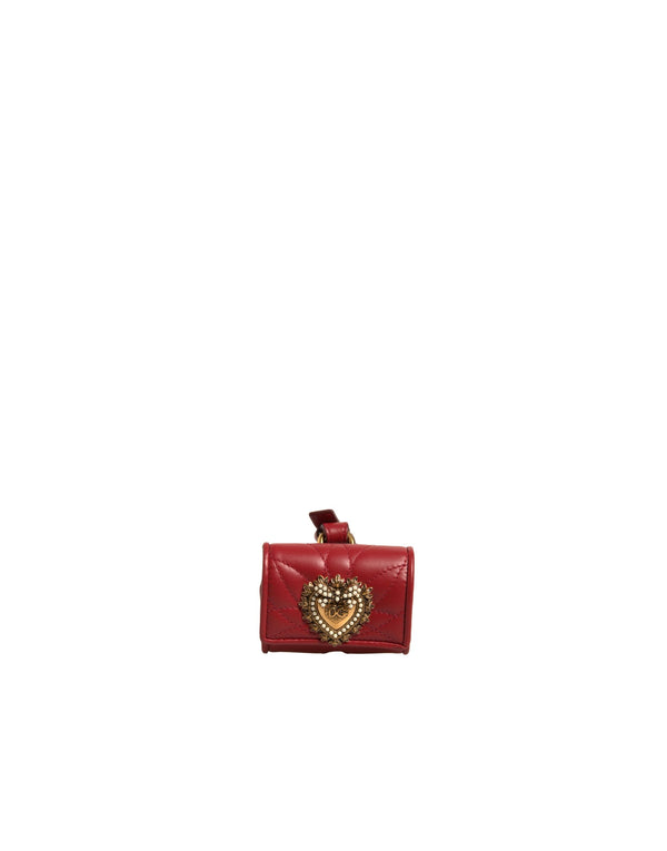 Dolce & Gabbana 100% Lamb Leather card case in red