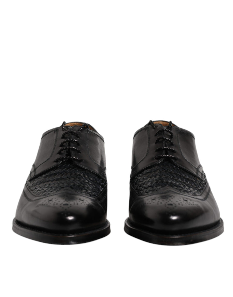Dolce & Gabbana 62% Goatskin derby shoe in black