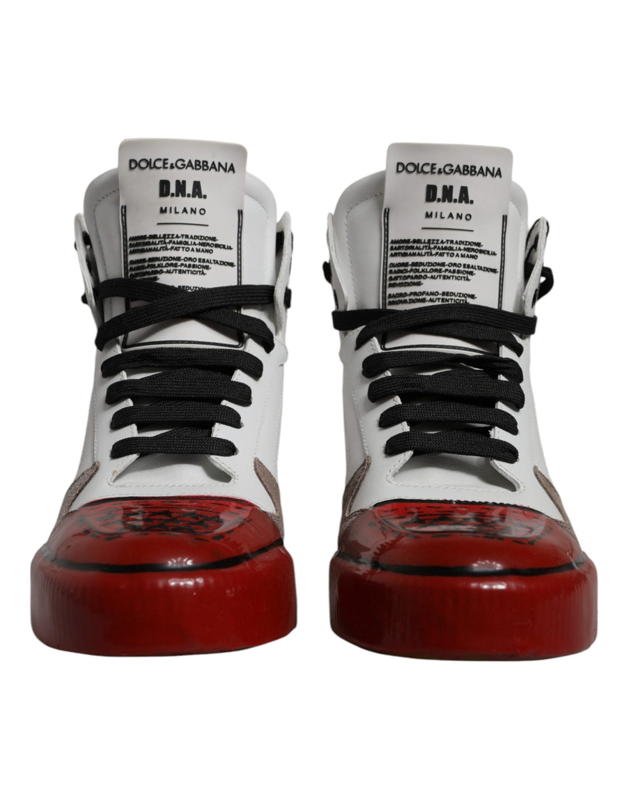 Dolce & Gabbana 67% Leather sneaker in white