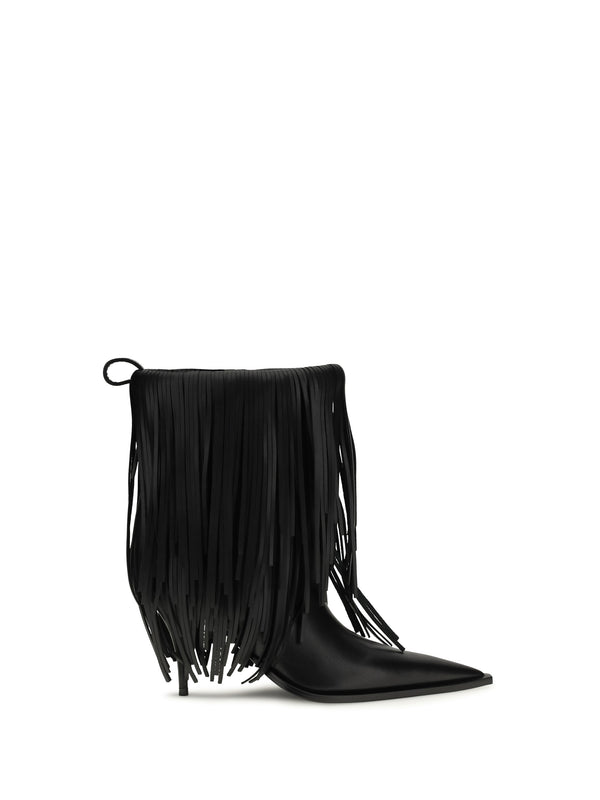 Balenciaga 100% calf leather Bos taurus ankle boot in black