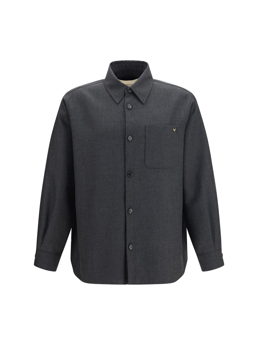 Jacket Vlogo Charcoal Grey Polyester Padded & Down