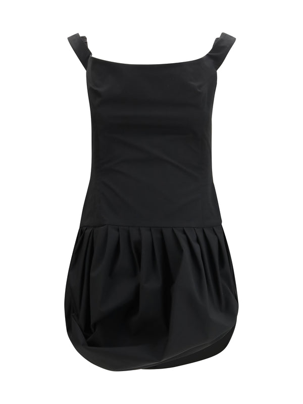 Magda Butrym Outer: 100% Polyester; Inner: 100% Silk dress in black