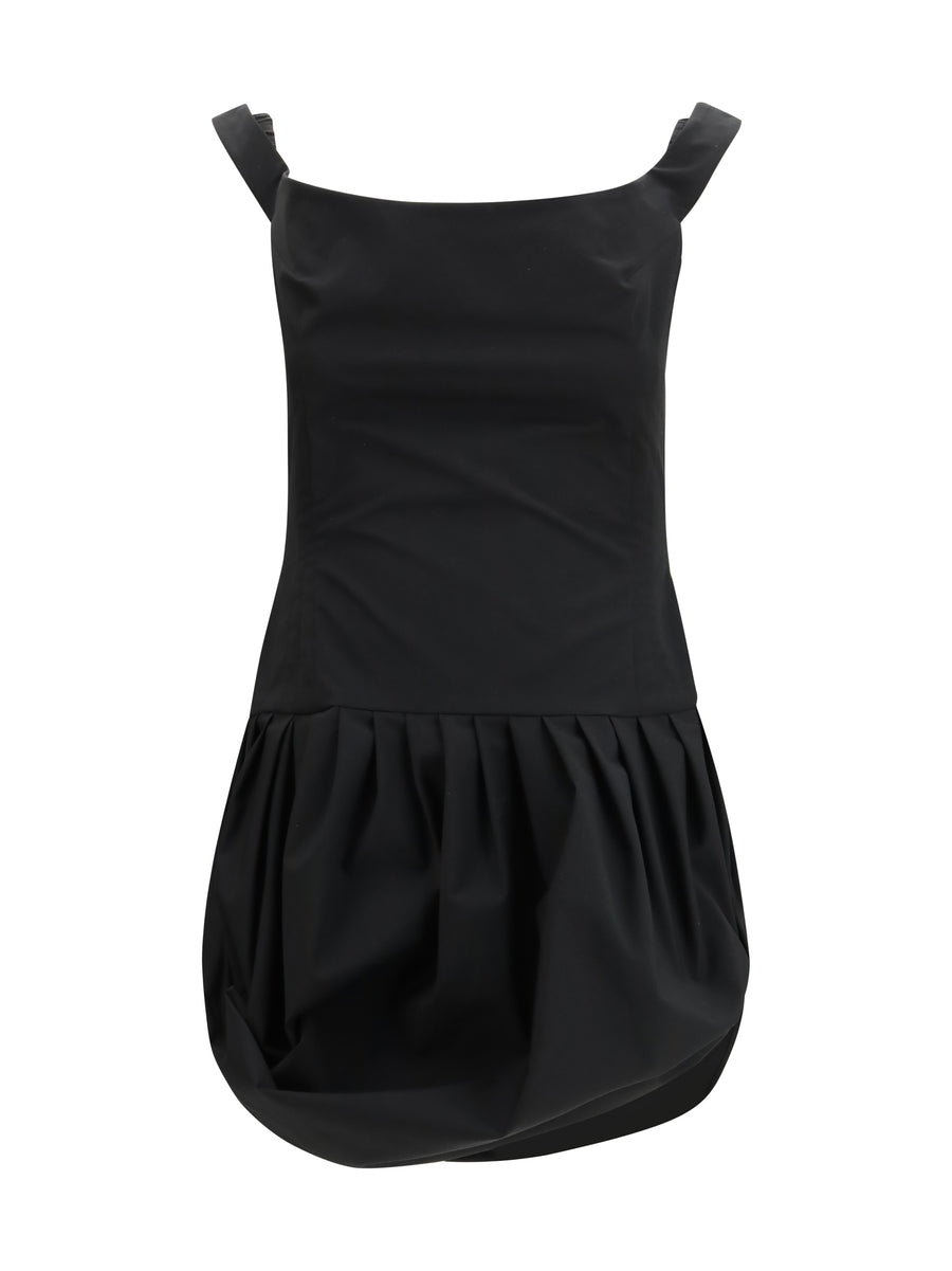Magda Butrym Outer: 100% Polyester; Inner: 100% Silk dress in black