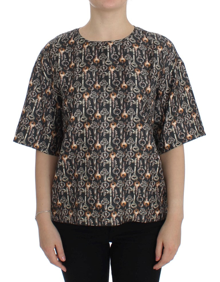 Dolce & Gabbana 100% Silk blouse in gray