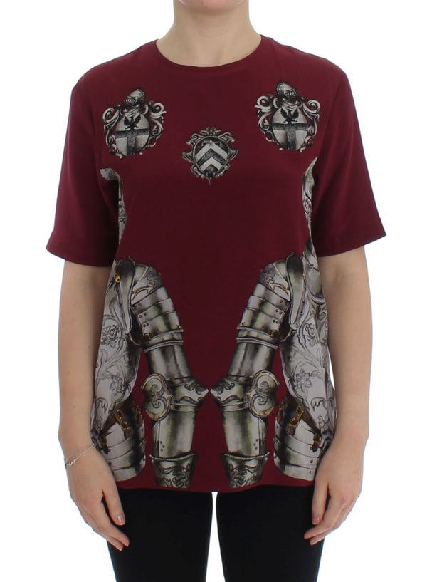 Dolce & Gabbana 100% Silk blouse in red