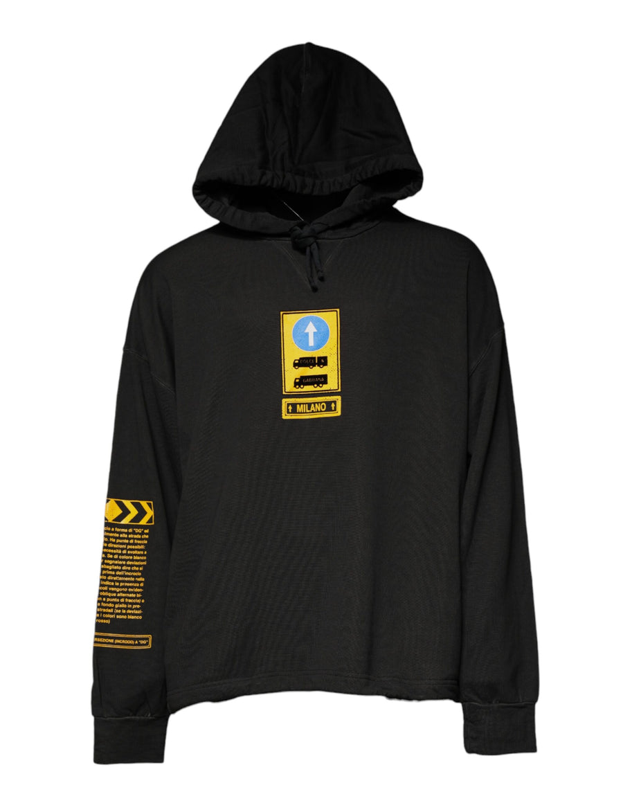 Dolce & Gabbana 100% Cotton hoodie in black