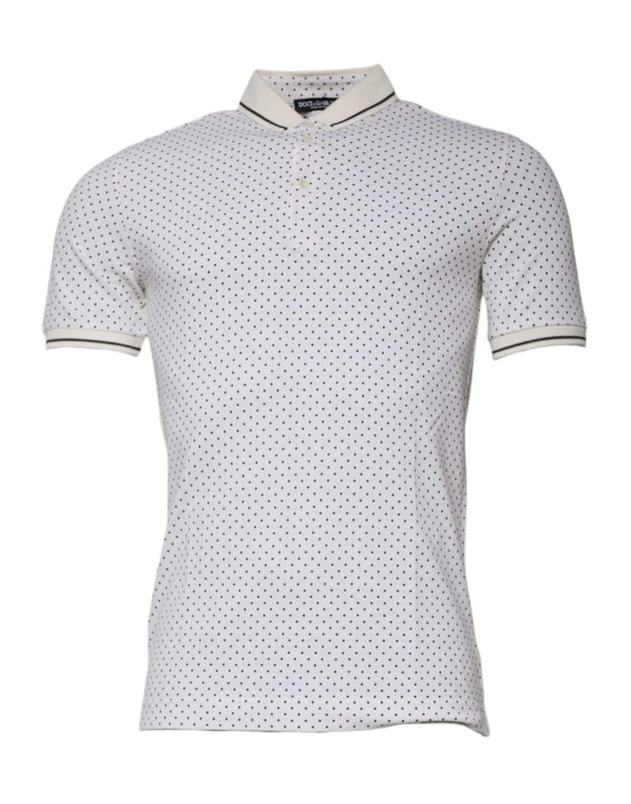 Dolce & Gabbana 100% Cotton polo in white