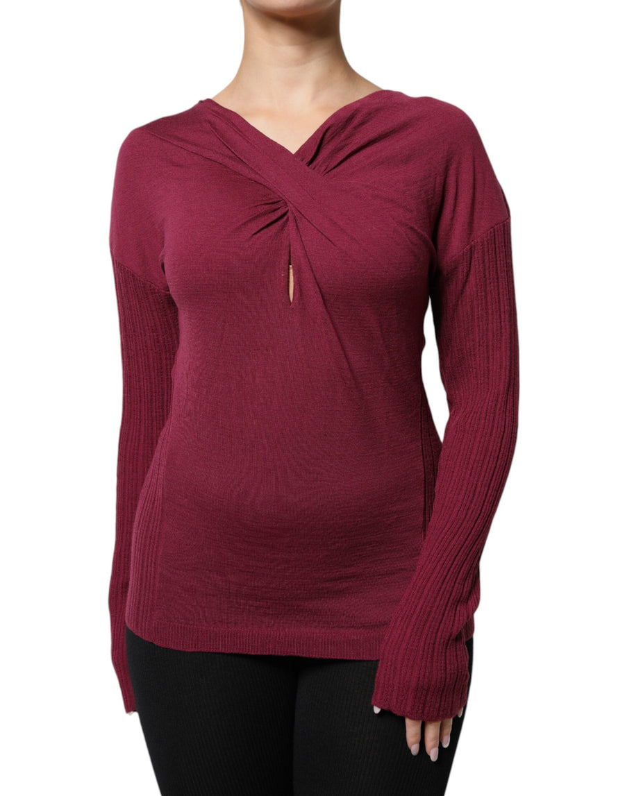 Roberto Cavalli 100% Virgin Wool sweater in red