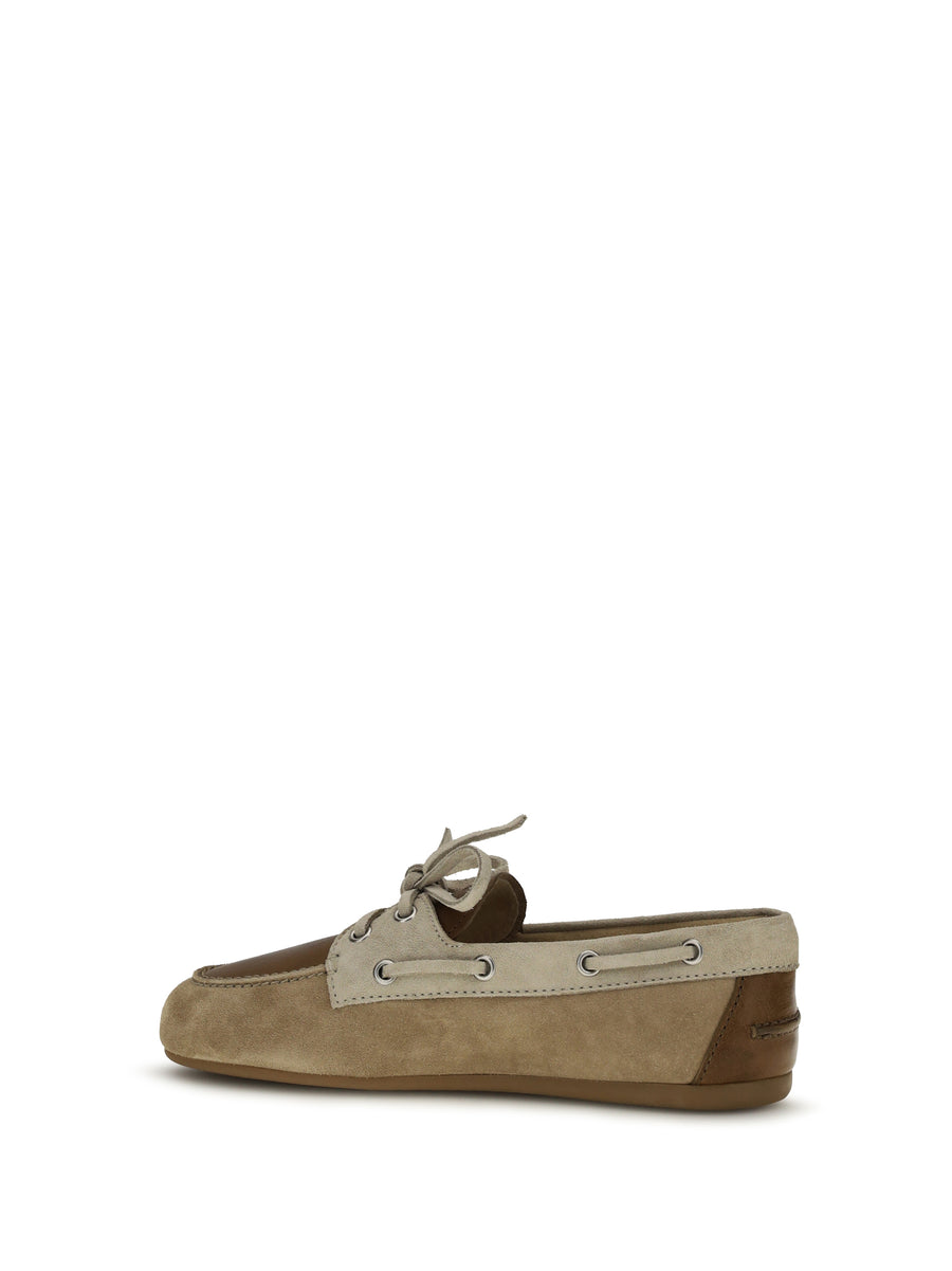 Loafers Leather & Suede Ecru-Cinnamon Ecru/cinnamon Calf