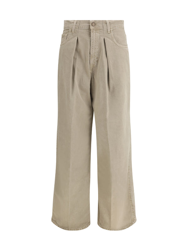 Haikure 100% Cotton jeans in beige