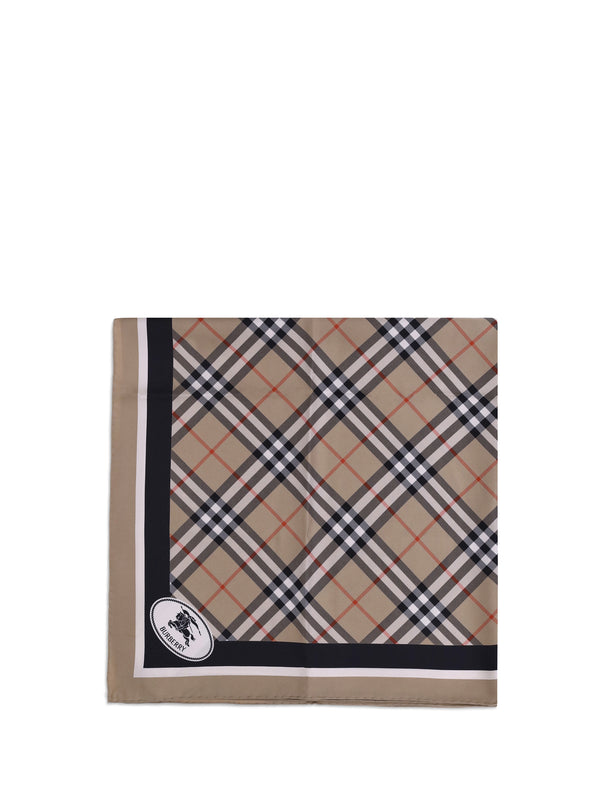 Burberry 100% Silk scarf in beige