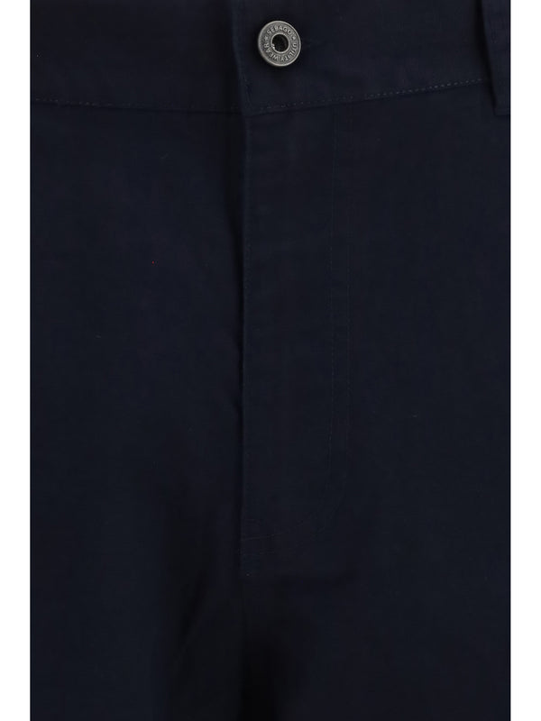 Pants Causeway Cotton Canvas Blue Dark Trousers