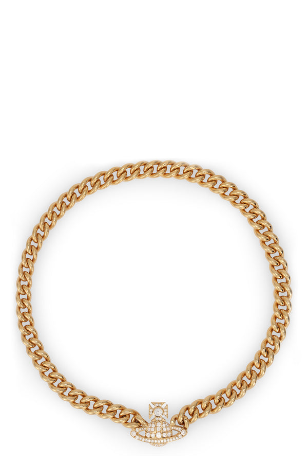 Necklace With Orb Pendant Gold Brass Necklaces