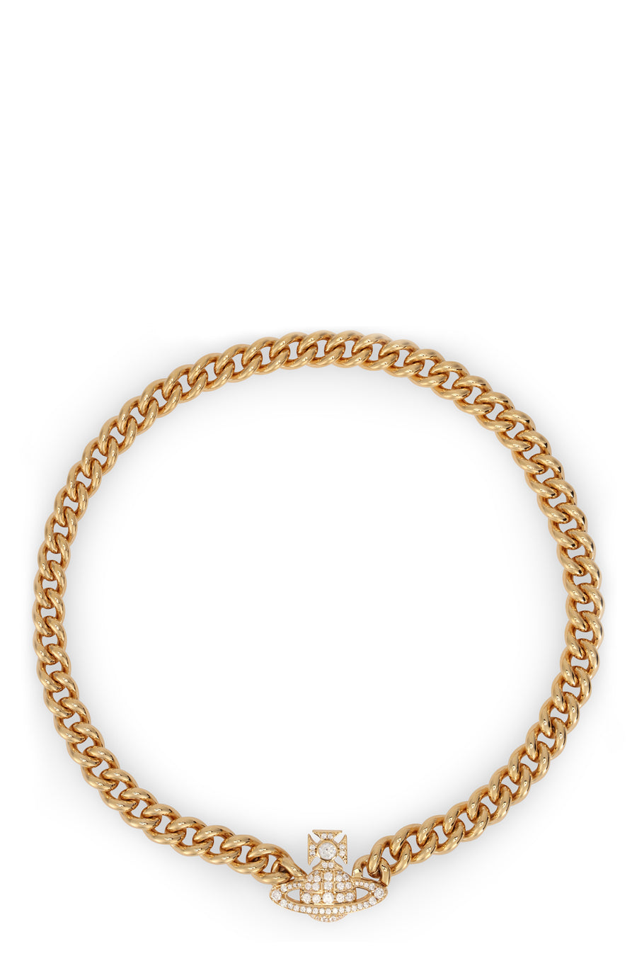 Necklace With Orb Pendant Gold Brass Necklaces
