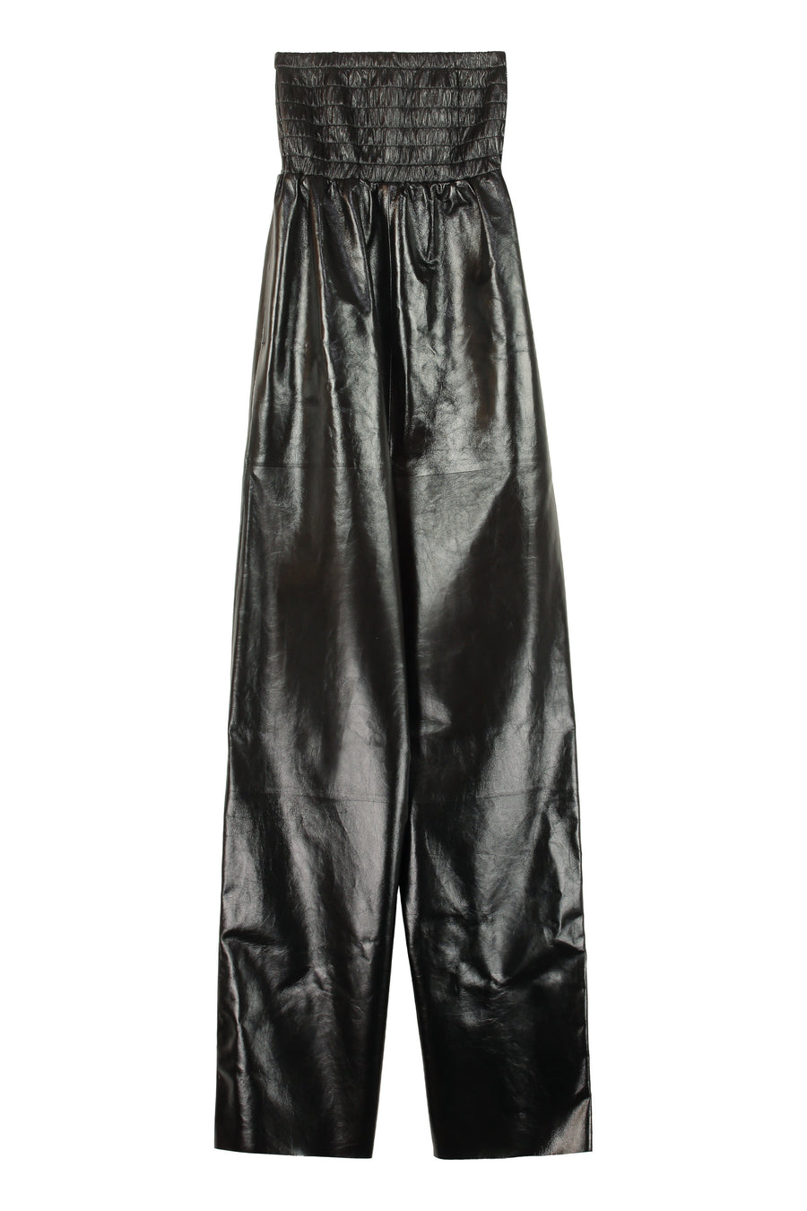 Leather Jumpsuit Black Lamb Jumpsuits