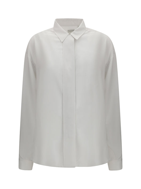 Calvin Klein 100% Silk shirt in white