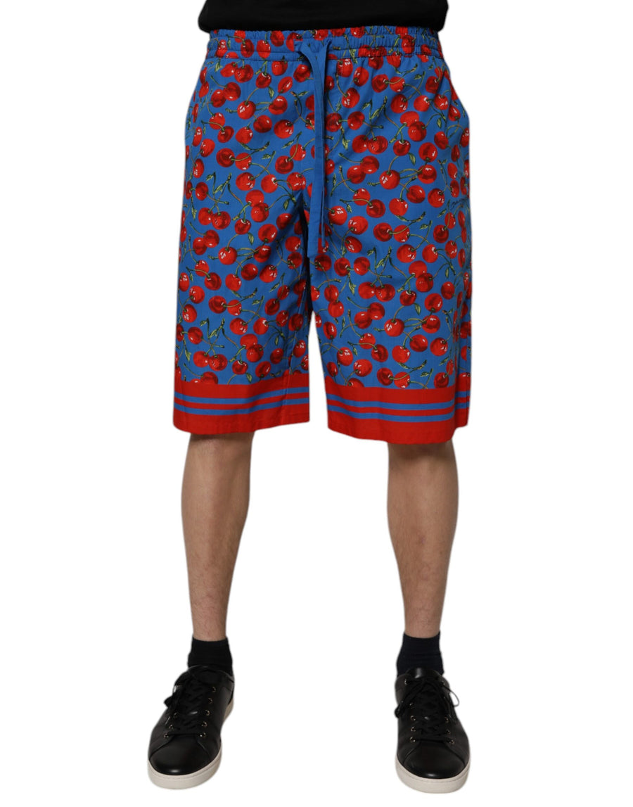 Dolce & Gabbana 97% Cotton bermuda shorts in blue