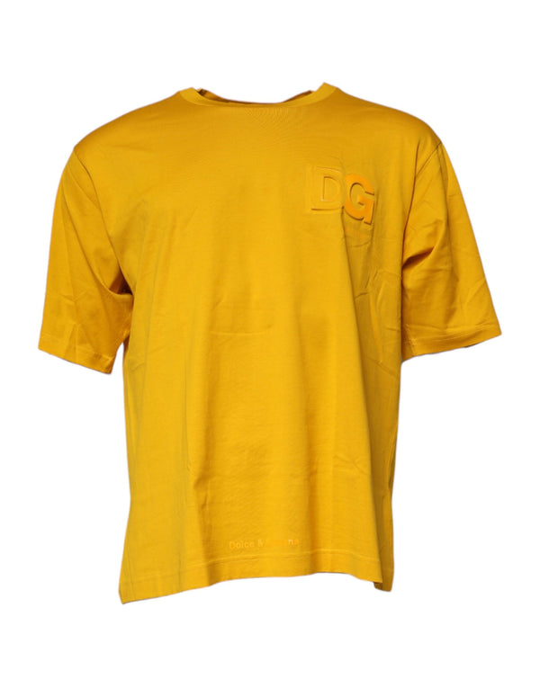 Dolce & Gabbana 100% Cotton t-shirt in yellow