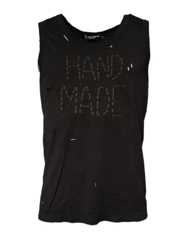 Dolce & Gabbana 100% Cotton tank top in black