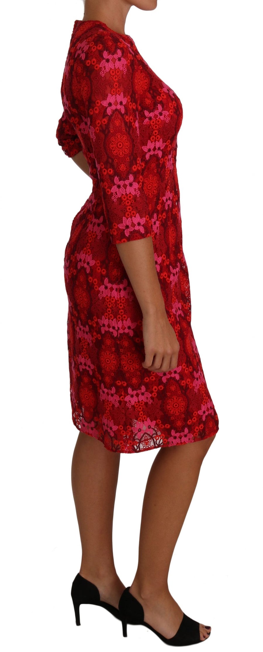 Dolce & Gabbana 68% cotton dress in red