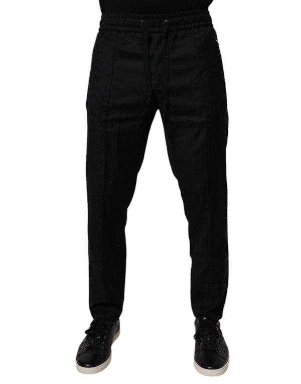 Dolce & Gabbana 100% Virgin Wool joggers in black