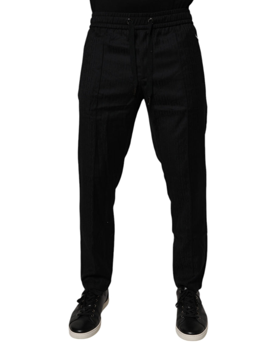 Dolce & Gabbana 100% Virgin Wool joggers in black