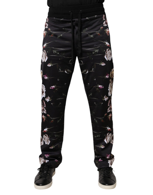 Dolce & Gabbana 100% Polyester joggers in black