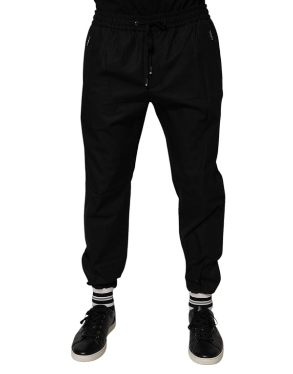 Dolce & Gabbana 100% Cotton joggers in black