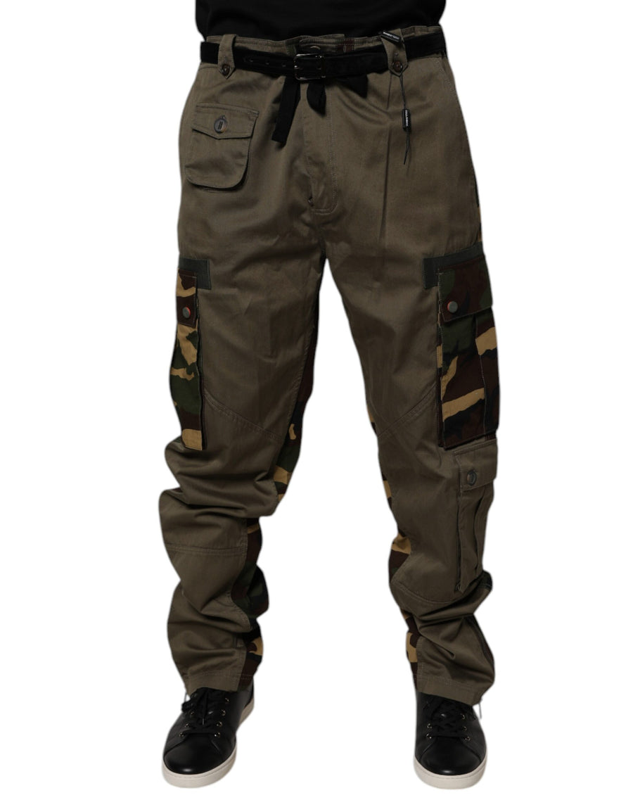 Dolce & Gabbana 100% Cotton cargo pants in multicolor