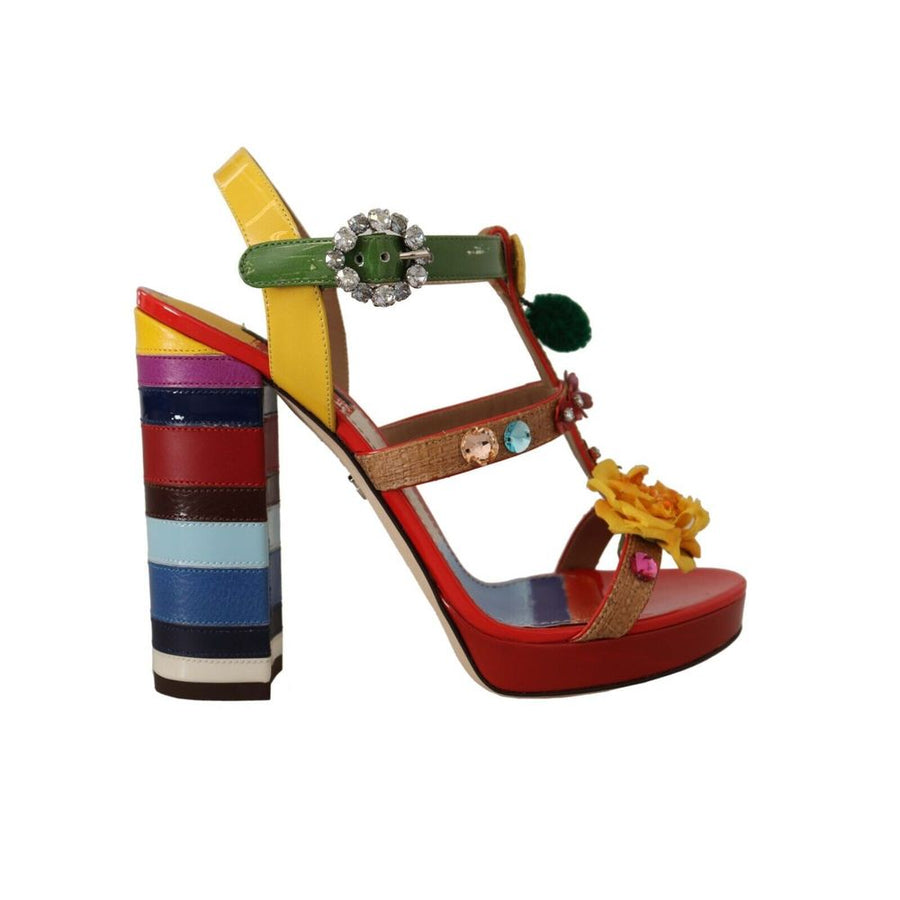 Dolce & Gabbana 23% Cotton heel in multicolor