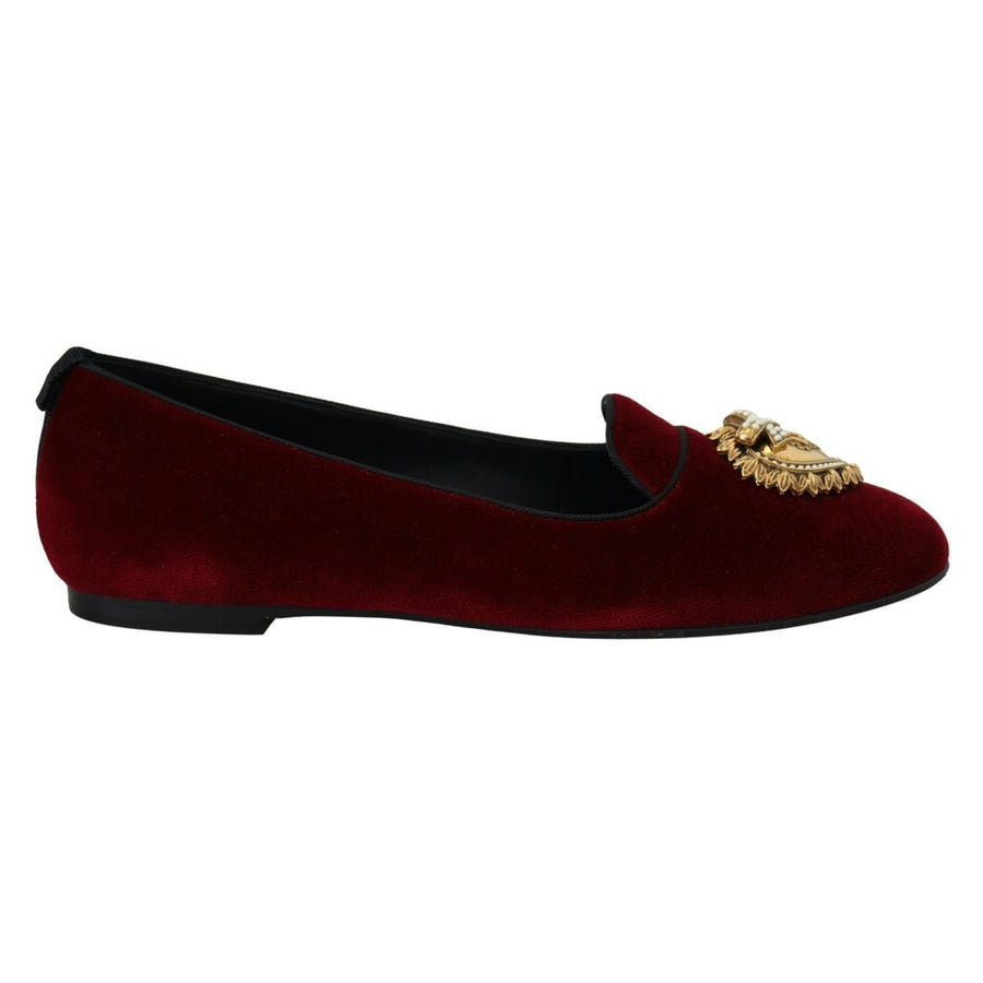 Dolce & Gabbana 44% Cotton loafer in red