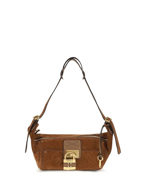 Chloé 100% calf leather Bos Taurus shoulder bag in brown