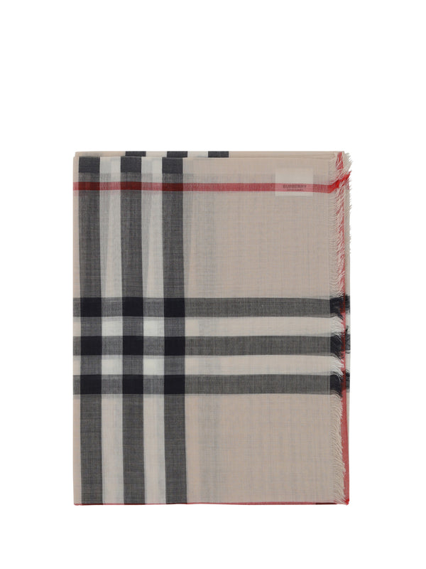 Burberry Silk and wool blend scarf in beige