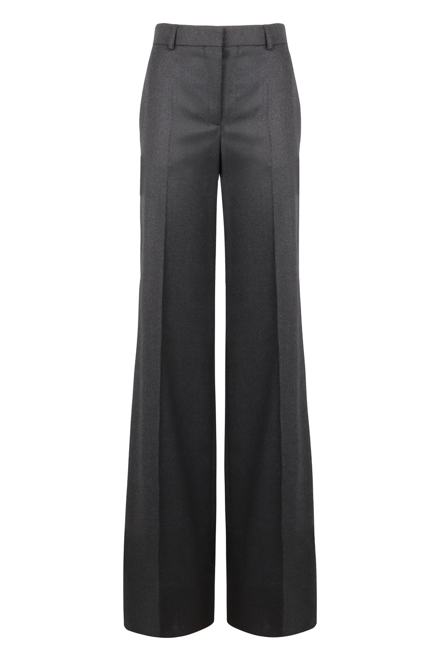 Trousers Flared Wool Ash Grey Wide-leg