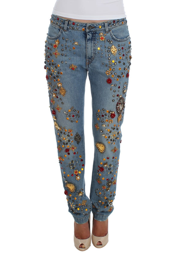 Dolce & Gabbana 69% Cotton jeans in blue