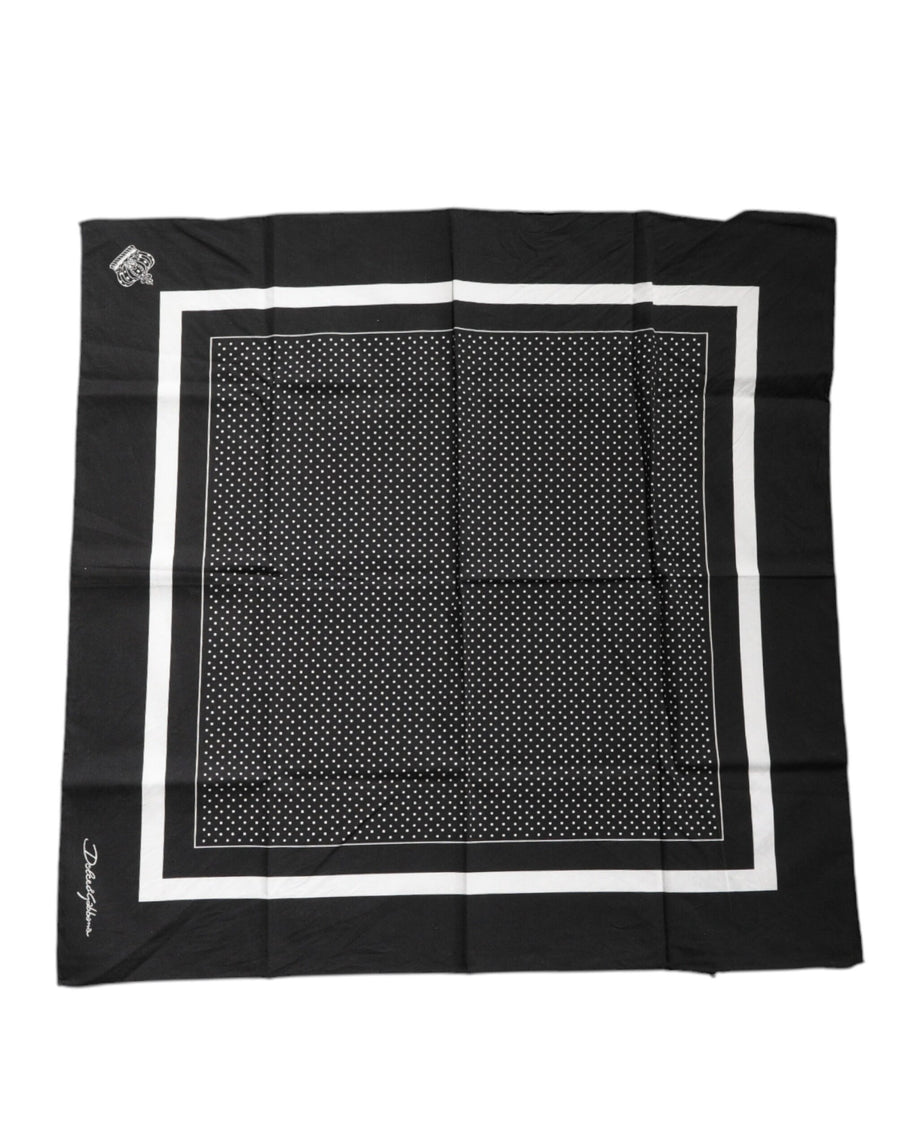 Dolce & Gabbana 100% Cotton scarf in black