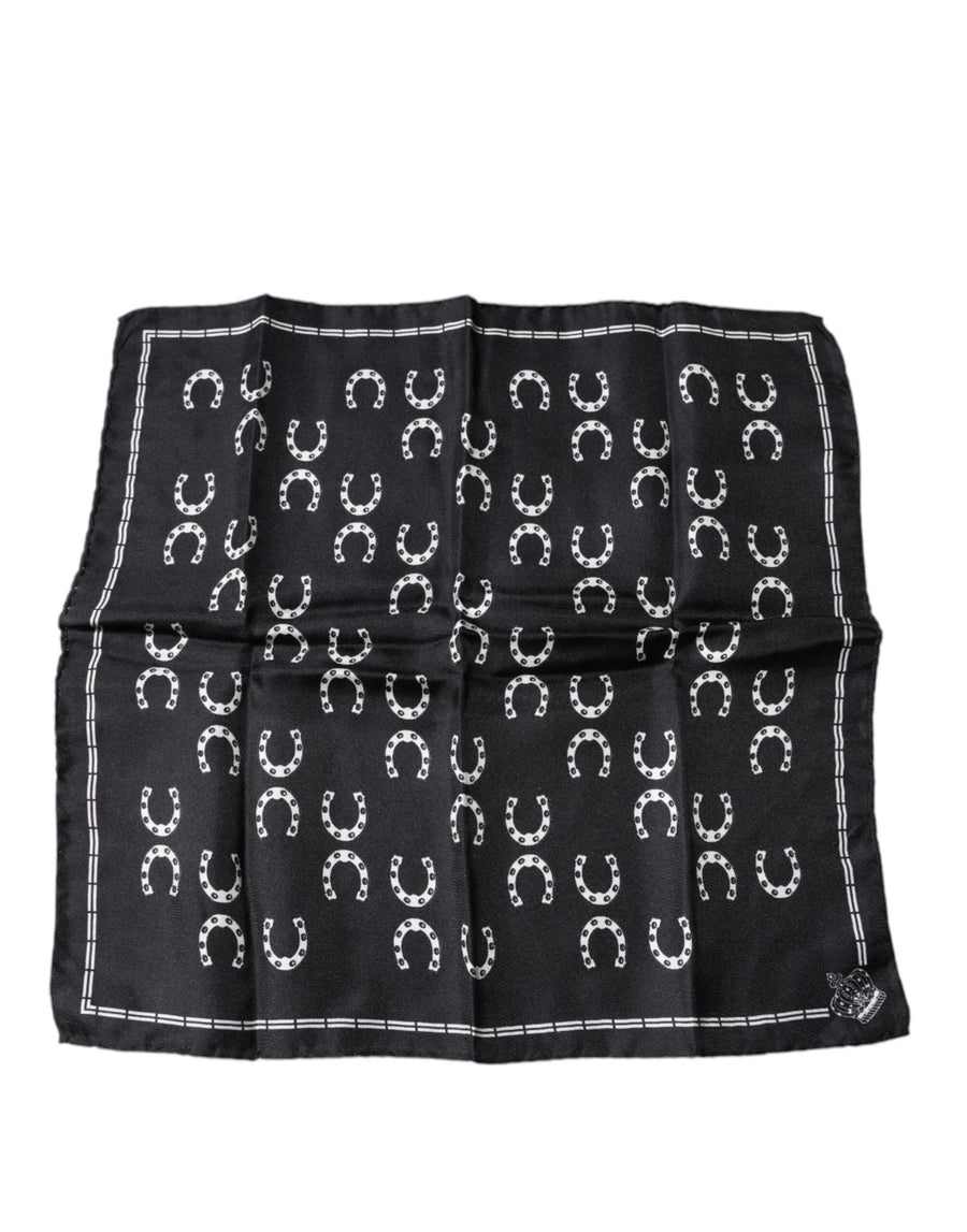 Dolce & Gabbana 100% Silk handkerchief in black