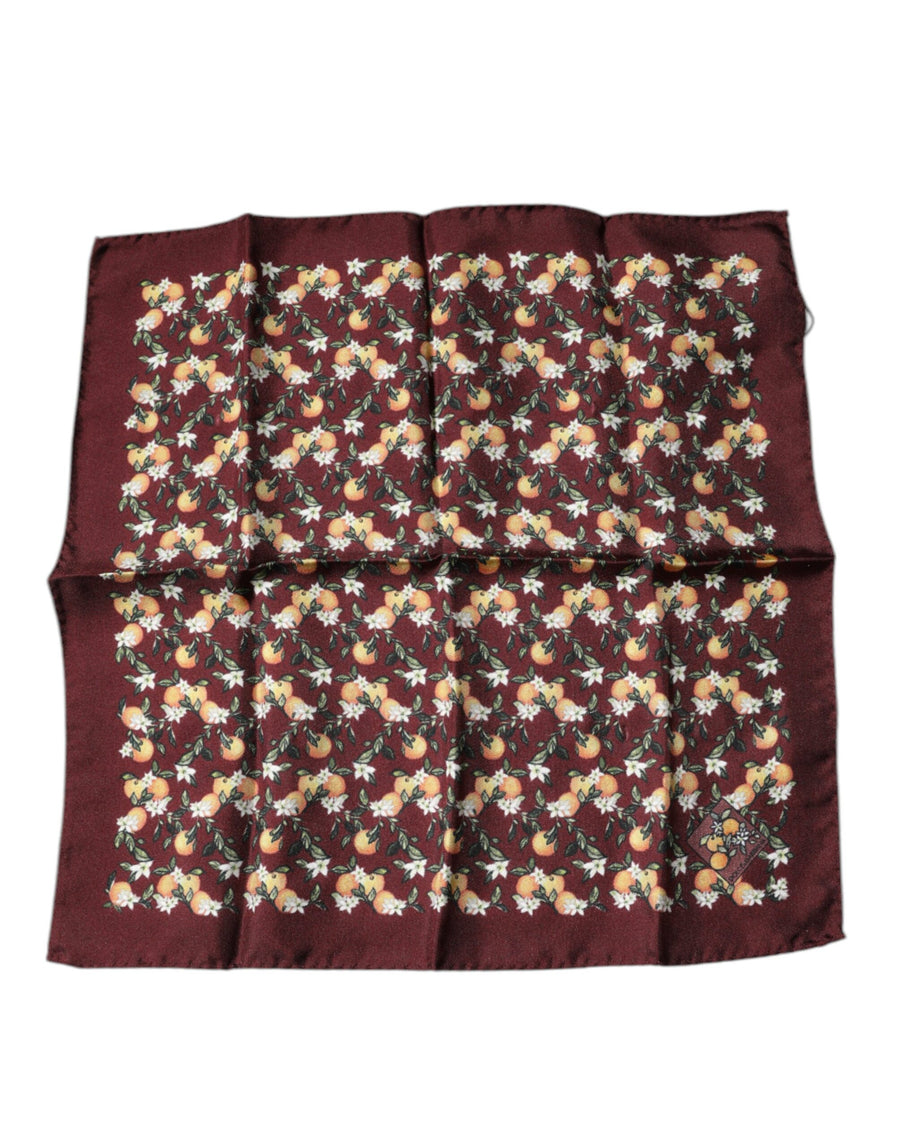 Dolce & Gabbana 100% Silk handkerchief in maroon