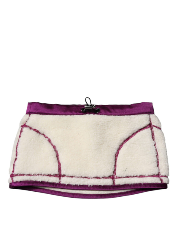 Dolce & Gabbana 100% cashmere scarf in white