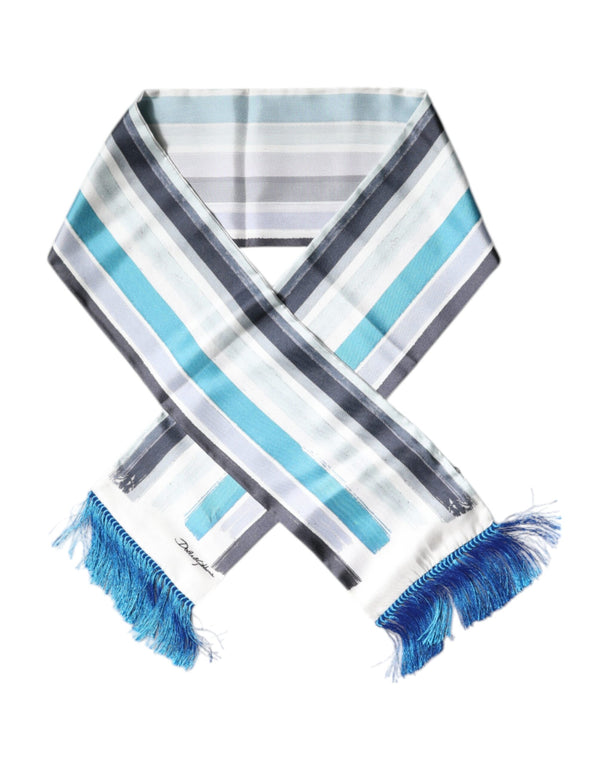 Dolce & Gabbana 100% Silk scarf in blue