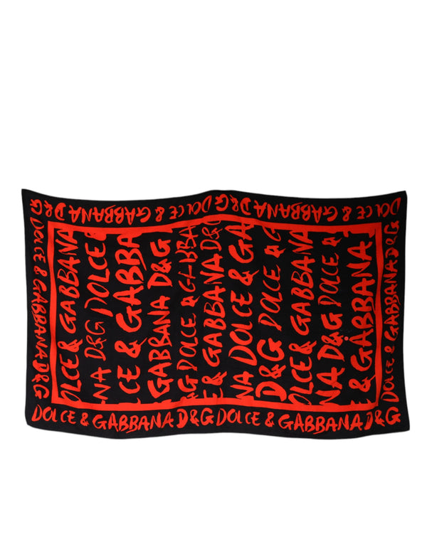 Dolce & Gabbana 100% Cotton scarf in black